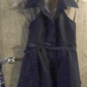 Calvin Klein midi backless black cocktail dress size 12